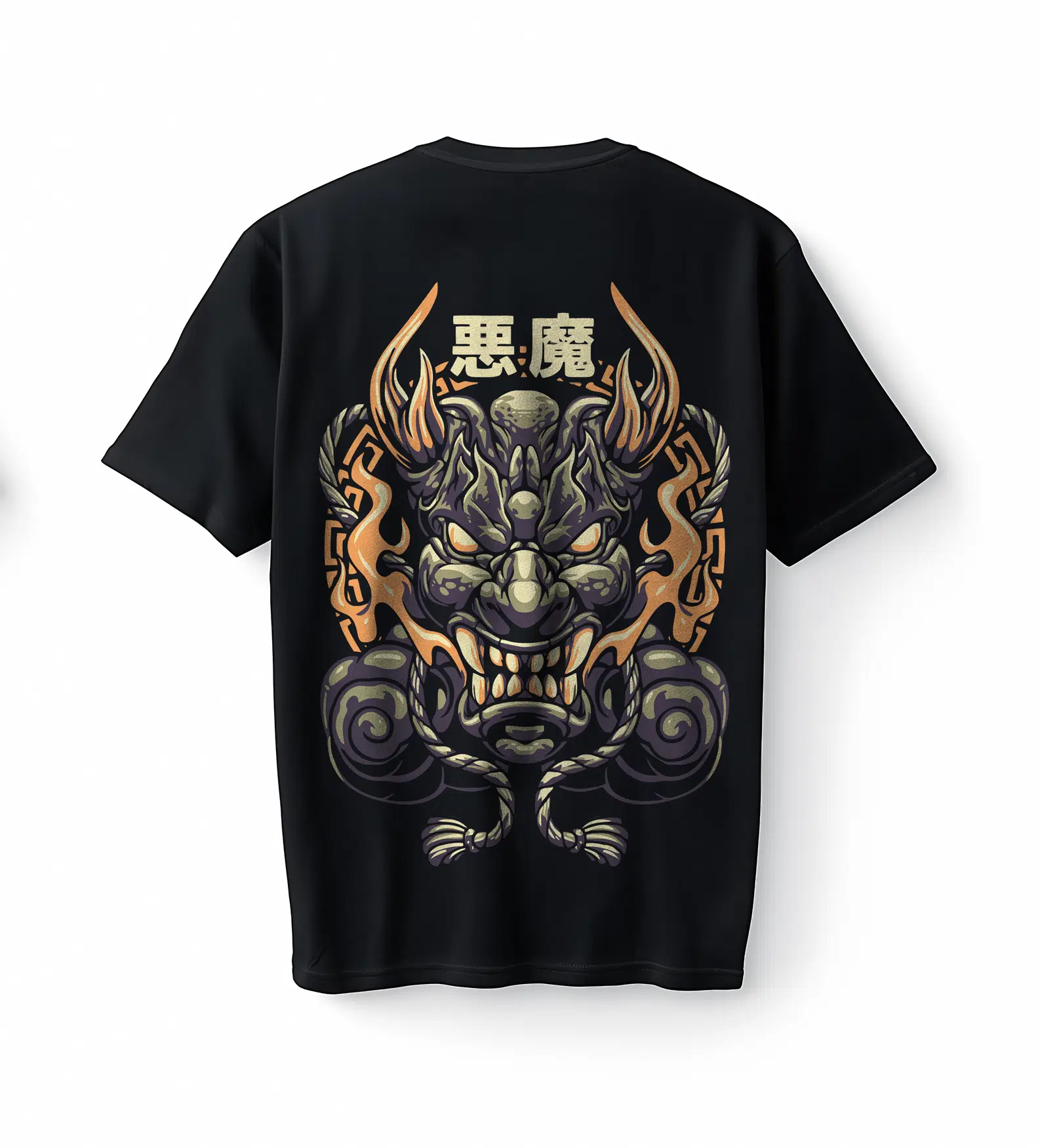 Bumeta Akuma Dark Mask Oversize Unisex Tişört T-Shirt