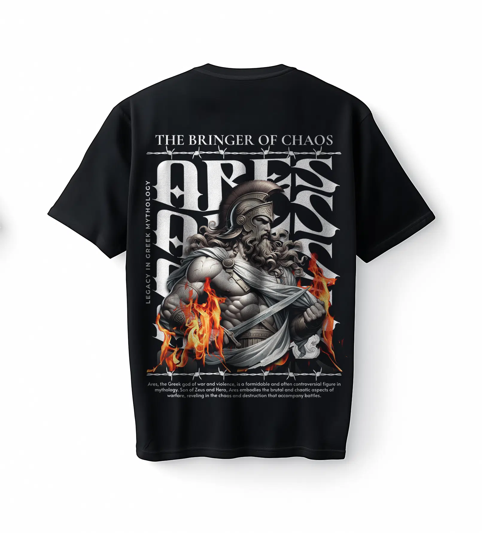 Bumeta Bringer of Chaos Ares God of War Oversize Unisex Tişört T-Shirt