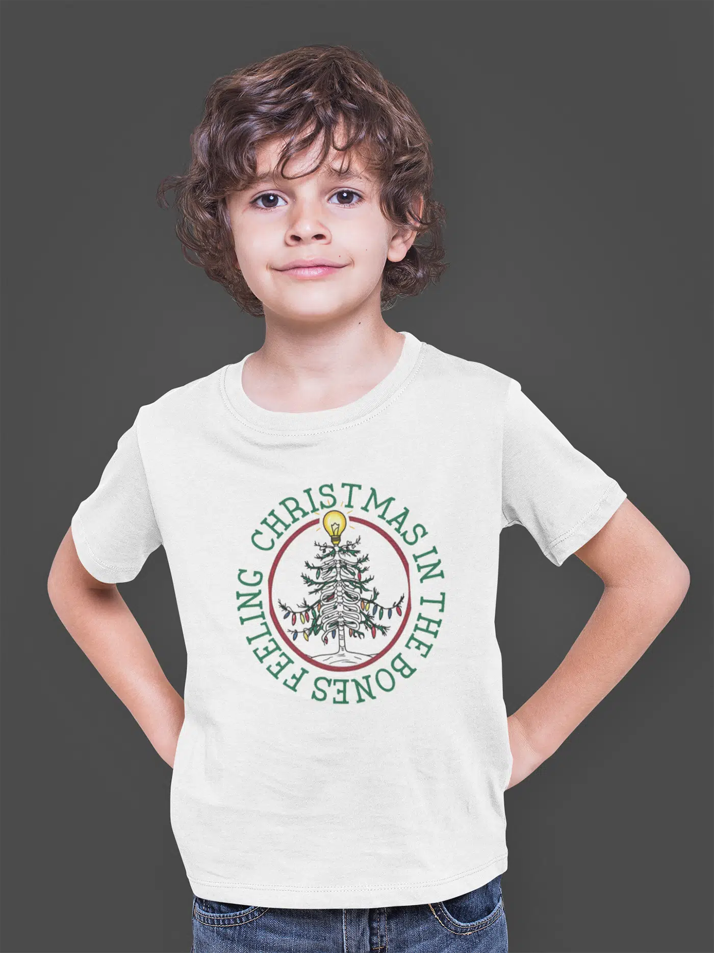 Bumeta Feeling Chiristmas in The Bones Çocuk Tişört T-shirt