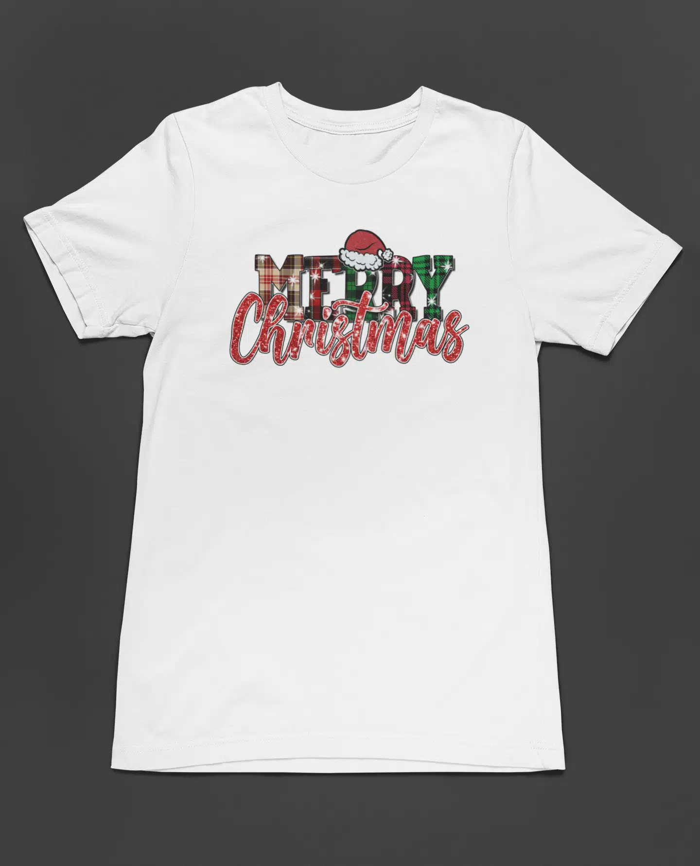 Bumeta Glitter Merry Christmas Noel Unisex Tişört T-Shirt