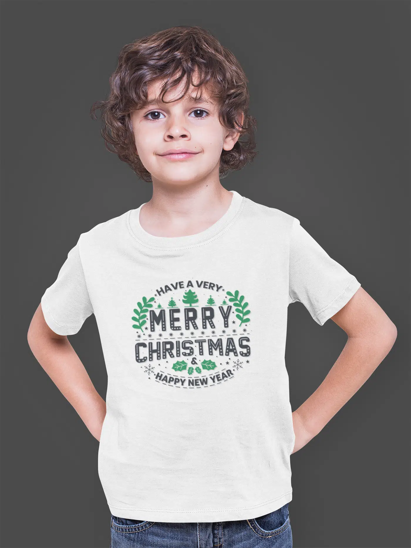 Bumeta Have a Very Merry Christmas Green Çocuk Tişört T-shirt