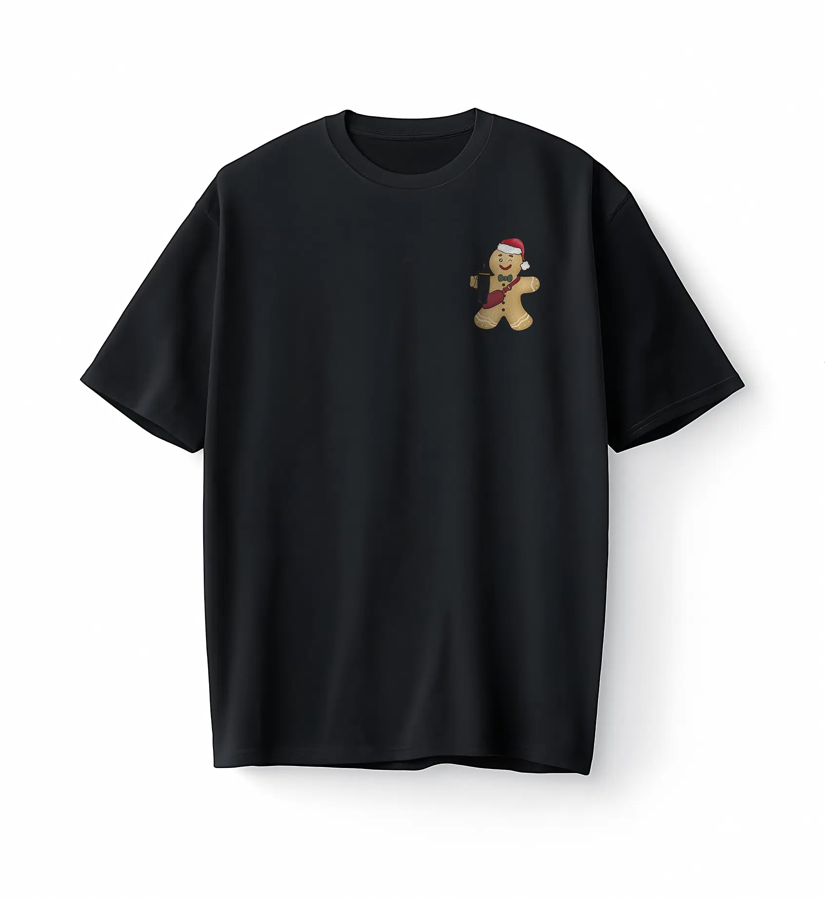 Bumeta Kurabiye Gingerbread Noel Yılbaşı Oversize Unisex Tişört T-Shirt