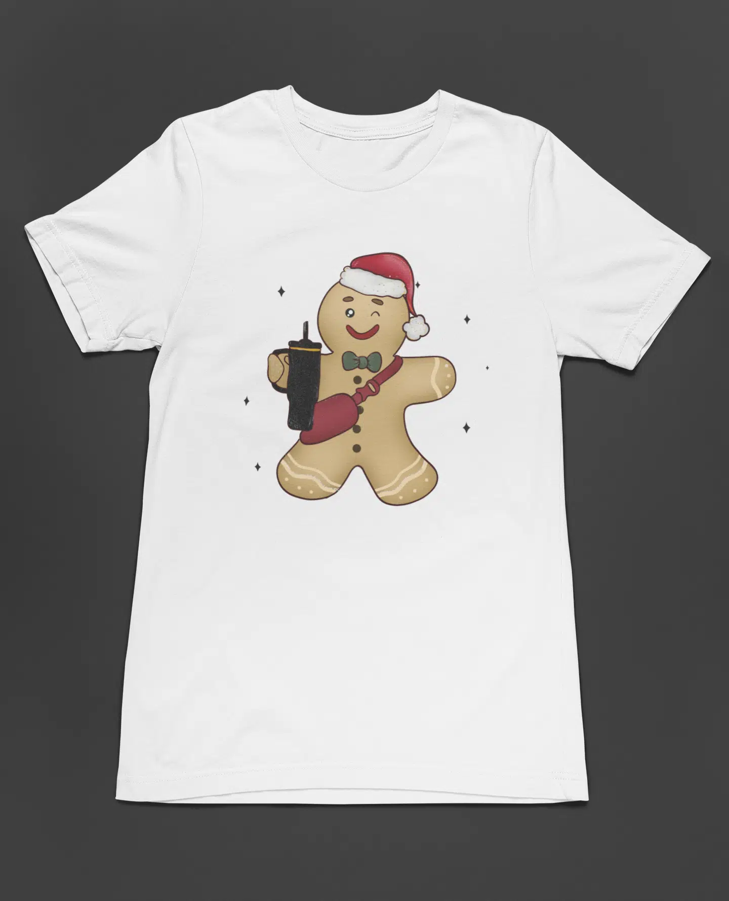 Bumeta Kurabiye Gingerbread Noel Yılbaşı Unisex Tişört T-Shirt