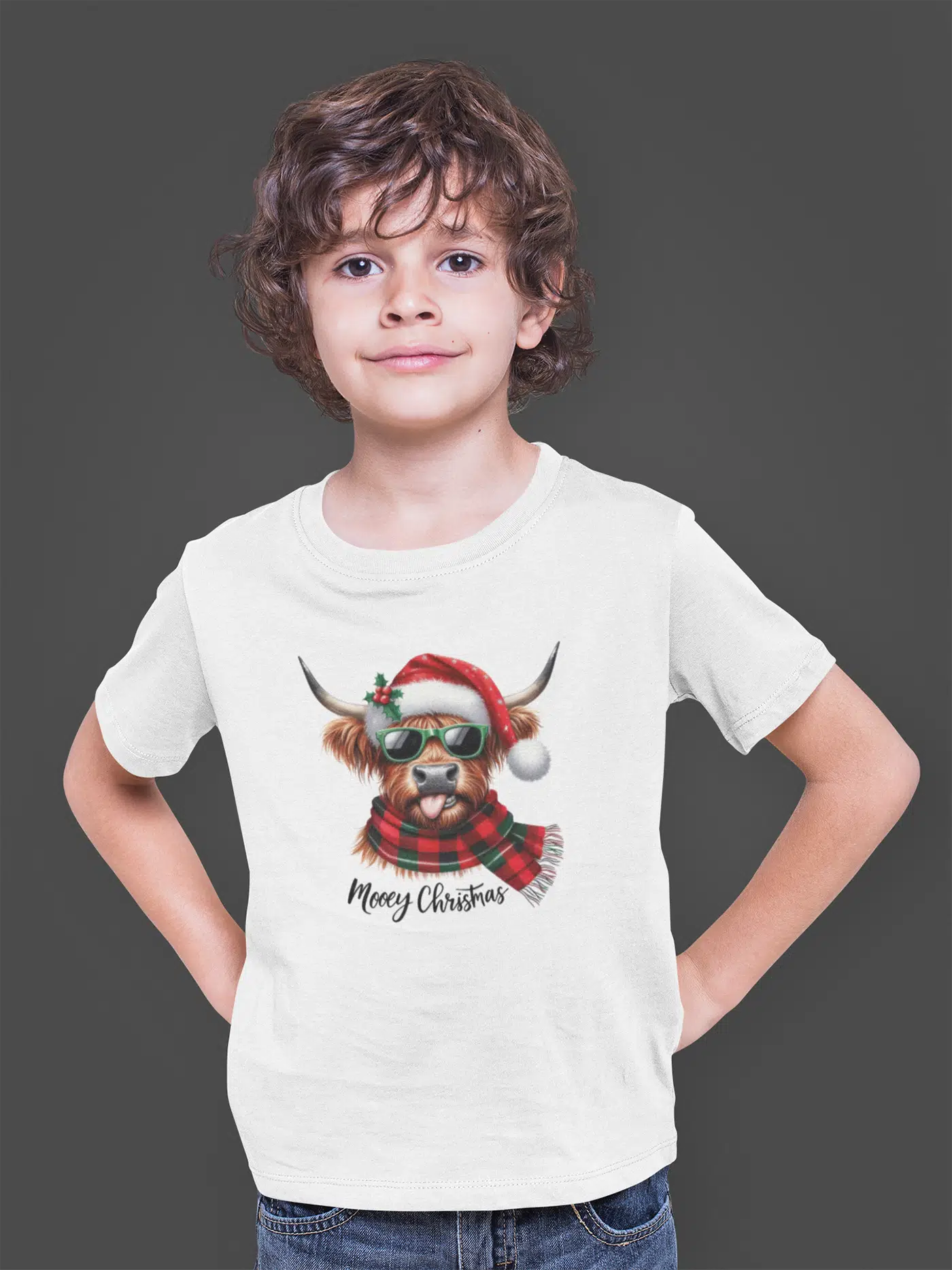 Bumeta Mooey Christmas Boğa Desenli Çocuk Tişört T-shirt