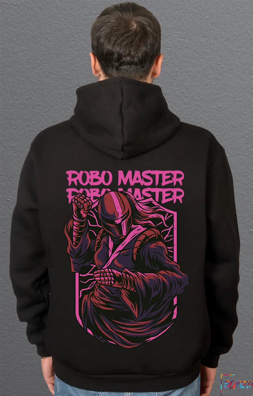 Bumeta Robo Master Streetwear Sweatshirt Unisex Kapüşonlu Hoodie