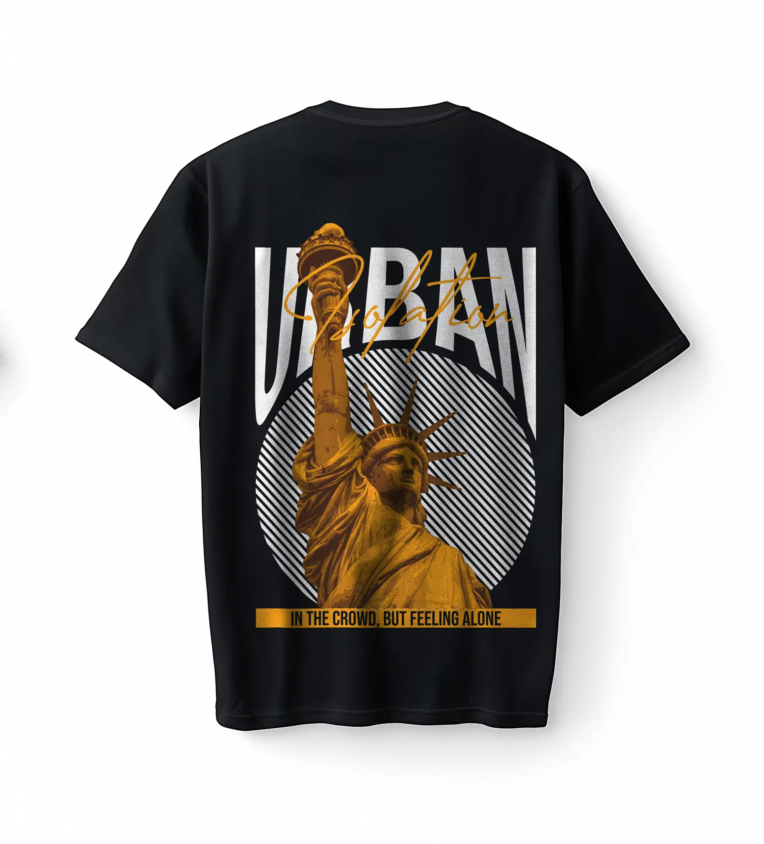 Bumeta Urban Streetwear Özgürlük Heykeli Oversize Unisex Tişört T-Shirt