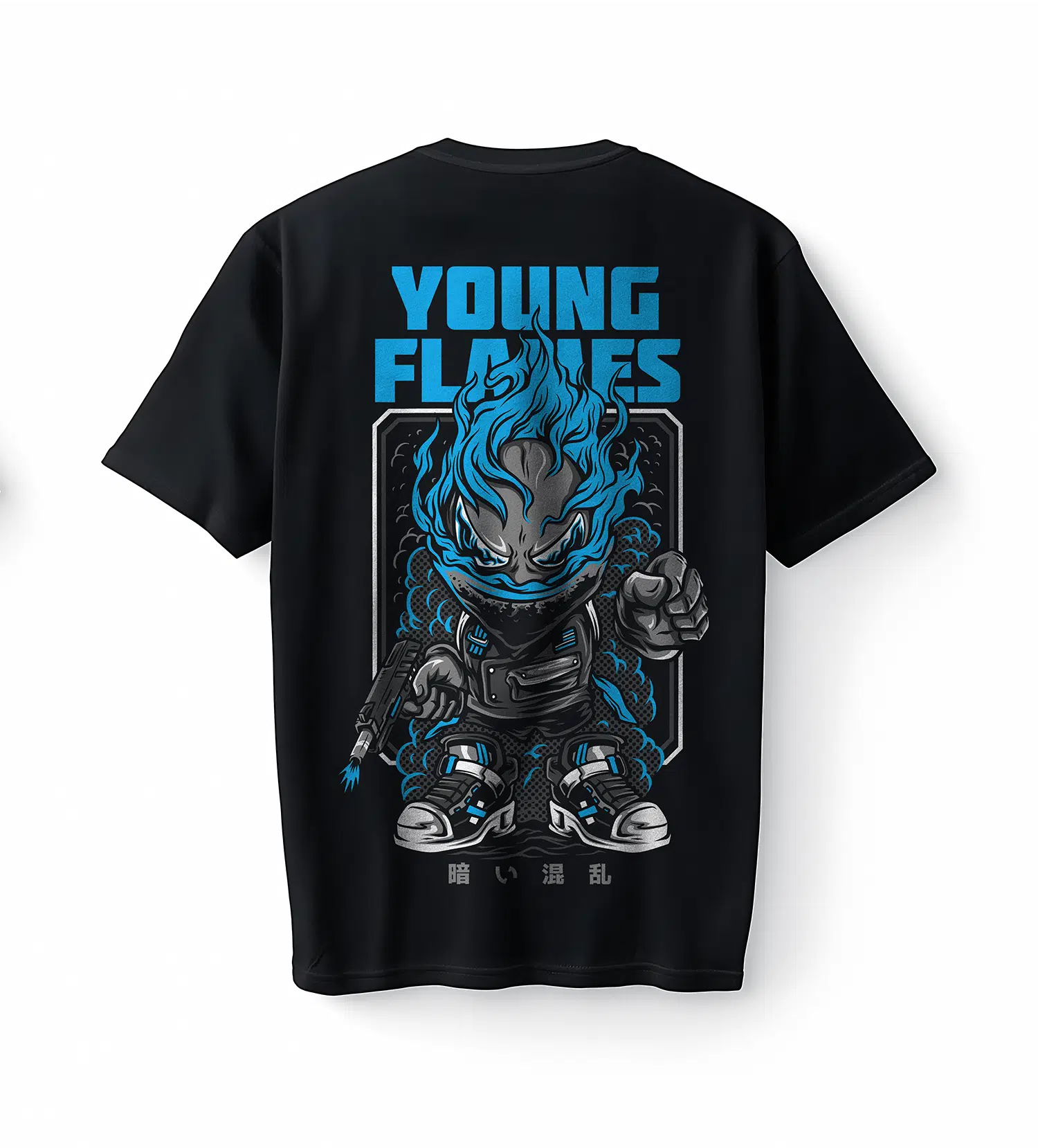 Bumeta Young Flames Urban Oversize Unisex Tişört T-Shirt
